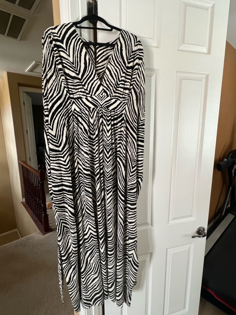 Trashy Diva Black and White Zebra Caftan